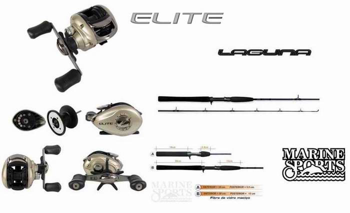 Combo para Variada baitcasting Marine Sports